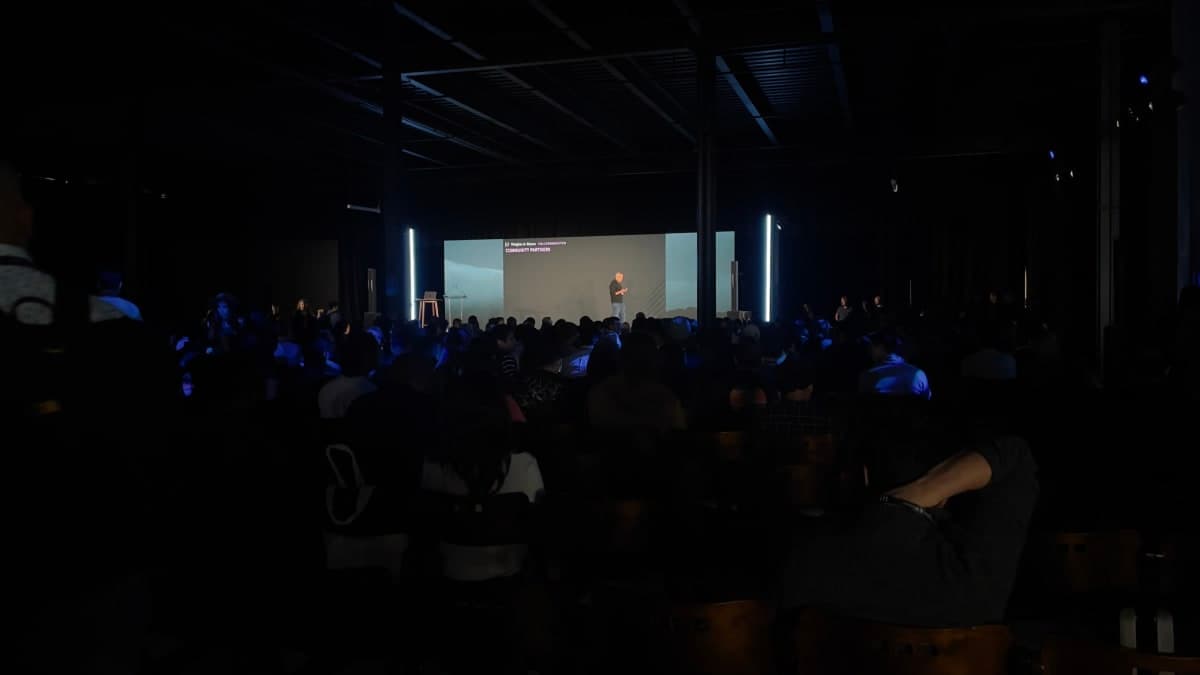 Keynote stage at Weights & Biases Fully Connected
